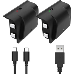 SAMA -Rechargeable Battery Pack for Xbox One Controllers - 2 X 1200Mah Ni-Mh Batteries