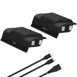 SAMA Rechargeable Battery Pack for Xbox One Controllers – 2 X 1200Mah Ni-Mh Batteries With Led Charging Indicator