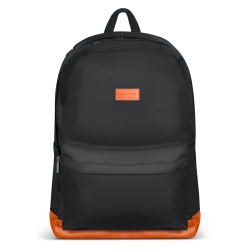 CHAMPS Nylon Waterproof Smart Laptop Backpack In Black