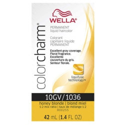 WELLA Colorcharm Permanent Liquid Hair Color 10Gv/honey Blonde, 42Ml