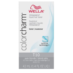 WELLA Colorcharm Permanent Liquid Hair Toner T10, 42Ml
