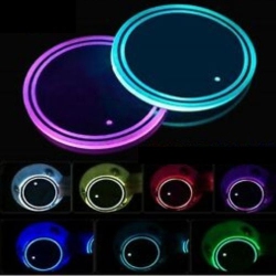 TODAYCANDEAL Led Car Cup Holder - Atmosphere Lamps USB Charging Mat Cup Pad (Seven Colours)