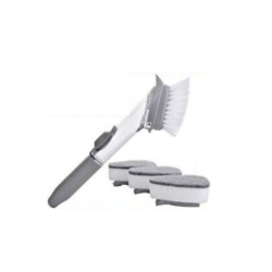 TODAYCANDEAL Magic Kitchen Pan Cleaning Brush Dish Washing Sponge Bowl Scrubber Cleaner Tool