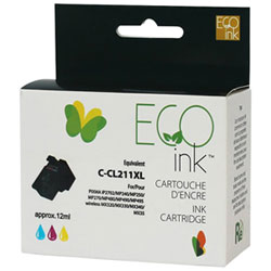 Cartouche D'encre Couleur Réusinée Eco Ink Compatible Avec Canon (Cl211Xl)