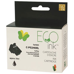 Cartouche D'encre Noire Réusinée Eco Ink Compatible Avec Canon (Pg240Xl)