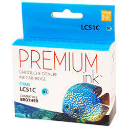 Premium Ink Yellow Ink Cartridge Compatible with Brother (LC51YS)