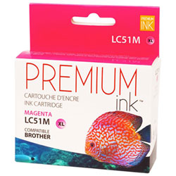 Premium Ink Yellow Ink Cartridge Compatible with Brother (LC51YS)