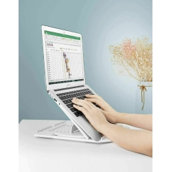 ISTAR Laptop Stand, Foldable Portable Ventilated Desktop Laptop Holder, Universal Lightweight&adjustable Ergonomic Tray Mount Compatible \w