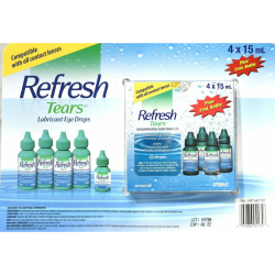 REFRESH Tears Lubricant Eye Drops Multi-Pack 4 X 15Ml + 1 X 5Ml (65 Ml)