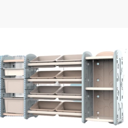 KIDSVIP Kids Toy Storage Organizer W/bins, Storage Boxes, Bookshelves - Multi-Layer Shelving Unit for Bedroom, Playroom, Nursery, Kids Room