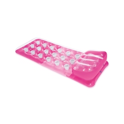 INTEX - 18-Pocket Inflatable Pool Mattress, 74" X 28" In Pink