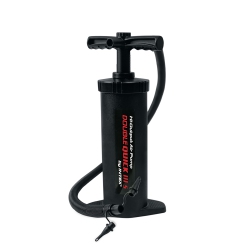 INTEX - Double Quick Iii Hand Pump, Includes 3 Different Nozzles In Black