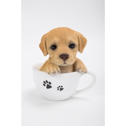 HI-LINE GIFT LTD Teacup Labrador Puppy Garden Statue