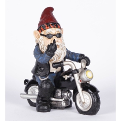 HI-LINE GIFT LTD Middle Finger Biker Gnome (Hi-Line Exclisive)