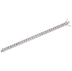 ROZZATO Sterling Cubic Zirconia Double Tennis Bracelet In Silver