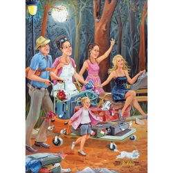 TREFL Jigsaw Puzzle: The Travelling Family 1000PCs