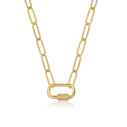 ROZZATO 14K Plated Chain Necklace In Gold