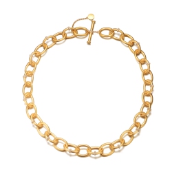 ROZZATO 14K Plated Cubic Zirconia Chain Necklace In Gold
