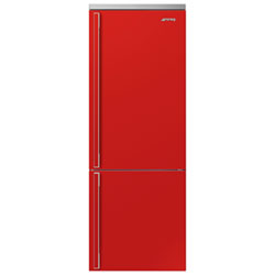 Réfrigérateur À Congélateur Inférieur 18 Pi³ 28 Po À Distributeur De Glaçons Portofino De Smeg (Fa490Urr) - Rouge