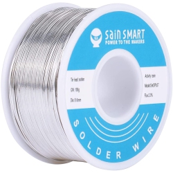 SAINSMART 0.6MM Solder Wire 63/37 Tin/lead Sn63Pb37 With Flux Rosin Core for Electrical Soldering (100G /0.22Lbs)