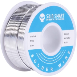 SAINSMART 1MM Solder Wire 63/37 Tin/lead Sn63Pb37 With Flux Rosin Core for Electrical Soldering (100G /0.22Lbs)