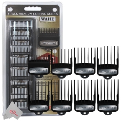 WAHL 8-Pack Premium Cutting Guides Fits All Full Size Clipper Blades (Except Competition Series)