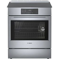 Bosch 30" 4.6 Cu. Ft. True Convection Slide-In Induction Range (HII8057C) - Stainless Steel
