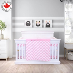 BEBELELO 5 Pieces Baby Bedding Set - Nursery Crib Set Of Comforter, Quilt Cover, Safety Pad, Fitted Sheet And Skirt for Kids, Boys, Girls, (Sweet