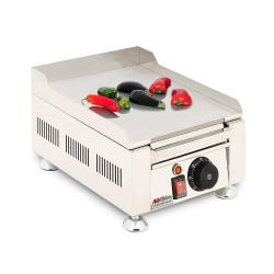 ALDKITCHEN Ap-413 Flat Top Griddle | Compact Teppanyaki Grill With Scapula | Manual Control | 110V