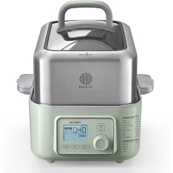BUYDEEM G563 5-Quart Electric Food Steamer for Cooking - Cozy Greenish