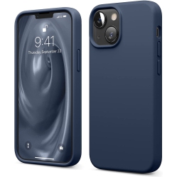 ELAGO Compatible \w Iphone 13 Mini Case, Liquid Silicone Case, Full Body Screen Camera Protective Cover, Shockproof, Slim Phone Case, Anti-Scratch