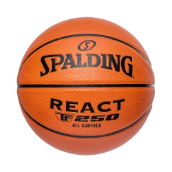 SPALDING React Tf-250 Composite Basketball - All-Surface Play Basketball, Intermediate Size 6 (28.5)