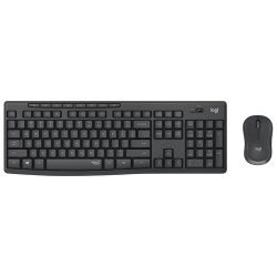 LOGITECH - Mk295 Silent Wireless Optical Keyboard & Mouse Combo - Graphite