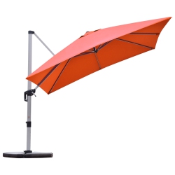 TOPBUY 10' Market Umbrella Outdoor Patio Square Offsete