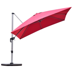 TOPBUY 10' Market Umbrella Outdoor Patio Square Offsete