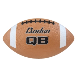 BADEN Qb Rubber American Football - Indoor And Outdoor Play Football, Youth Size 7