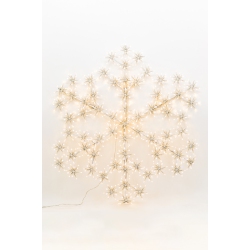 HI-LINE GIFT LTD 53In Cluster Snowflake Light With 804 Warm Sparkling Led In White
