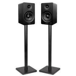 FLUANCE Ai61 Powered 2-Way 2.0 Stereo Bookshelf Speakers With 6.5" Drivers 120W Amp for Turntable Bluetooth W/ Stands