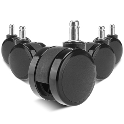 MOUSTACHE Universal Chair Replacement Casters, Set Of 5 With Compatible With Office Chair, Gaming Chair, Computer Desk Chair