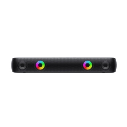HAVIT Sk854Bt RGB Multi-Color Wireless Bluetooth V5.0 10W Soundbar Desktop Speaker_Black