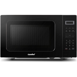 COMFEE' Cm-M201K(Bk) Countertop Microwave Oven With Express Cook, 6 Preset Menus And Kitchen Timer, 20L, 700W In Black