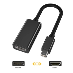 ELEXI Mini Display Port to HDMI Adapter 1080P Full HD Mini Dp to HDMI Converter for Macbook Air/pro, Microsoft Surface Pro 3/4, Mac Mini, Etc-Black