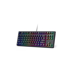 AUKEY Tkl Mechanical Gaming Keyboard With RGB And Switches, 87-Key Wi Keyboard With Anti-Ghosting & Gaming Software for PC And Mac Km-G14 In Red