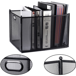 MOUSTACHE Foldable Metal Desktop Hanging File Folder Organizer Mesh Holder for Storage - ®
