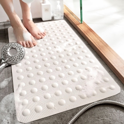 LIVINGBASICS Non-Slip Bathtub Mats With Suction Cups for Bathroom Shower Room Easy to Clean And Anti-Slip-27.6 X 16.3 Inch