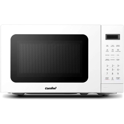 COMFEE' Cm-M201K(Wh) Countertop Microwave Oven With Express Cook, 6 Preset Menus And Kitchen Timer, 20L, 700W In White