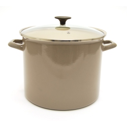 STARFRIT 15L Carbon Steel Stockpot With Glass Lid
