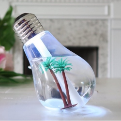 ALL YOU NEED Bulb Humidifier, Unique Creative Bulb Shape 7 Colors Lighted Cute Humidifier for Home Office