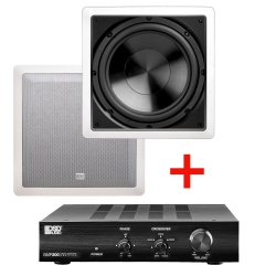 OSD AUDIO Smp200 Class D Subwoofer Amplifier And Iws-10 In-Wall Subwoofer Bundle