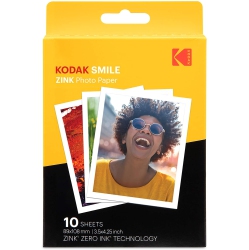 KODAK 3.5X4.25 Inch Premium Zink Print Photo Paper (10 Sheets) Compatible With Smile Classic Instant Camera